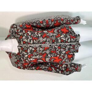 VTG 1990s Women’s Sz 9/10 Rockies Western Floral Button Up Shirt Rodeo Cowgirl